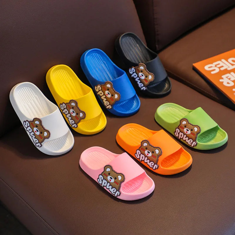 Large Cute Cartoon Toddler Bean Slippers