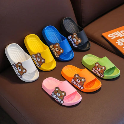 Large Cute Cartoon Toddler Bean Slippers