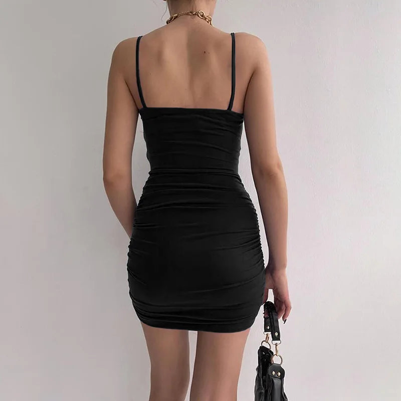 Sexy Spaghetti Strap Bodycon Dress