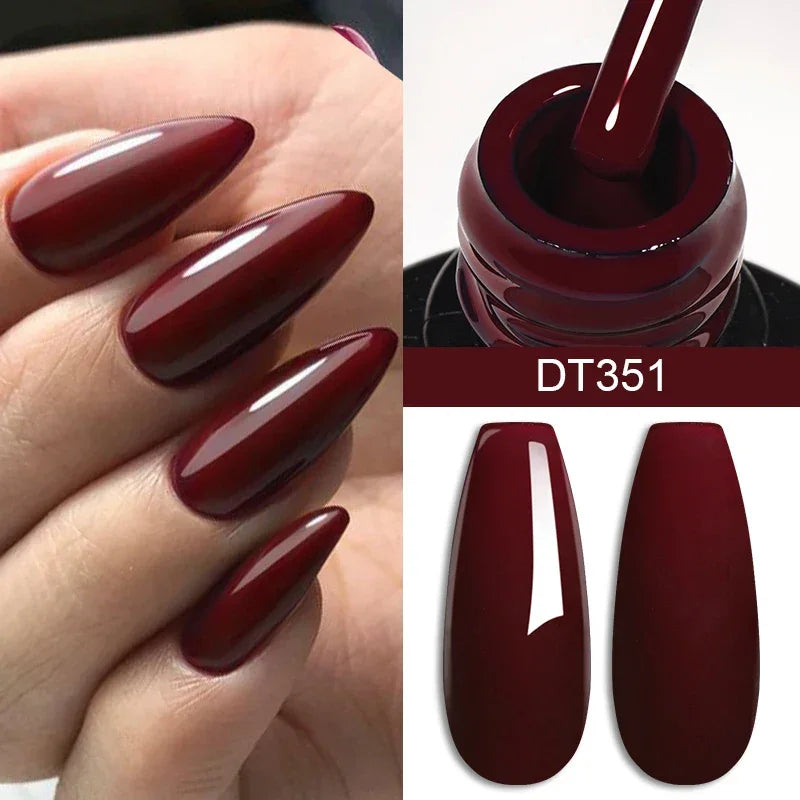 7ml Red Series Gel Nail Polish Glitter