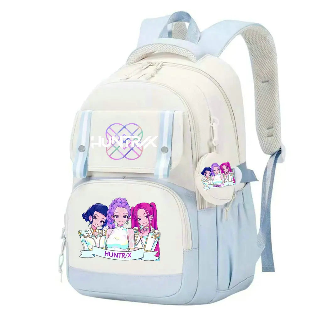 KPop Demon Hunters School Bag Backpack Zipper Bookbag