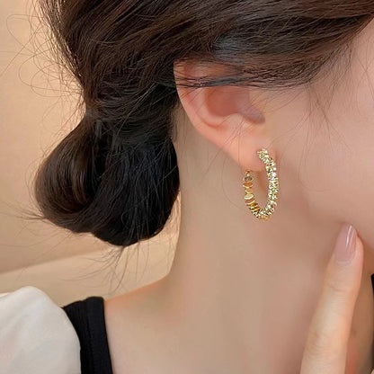 Luxury Big Round Hoop Earrings