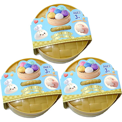 1-12pcs Glitter Dumpling Glitter Dumpling Squishy Squeeze Toy