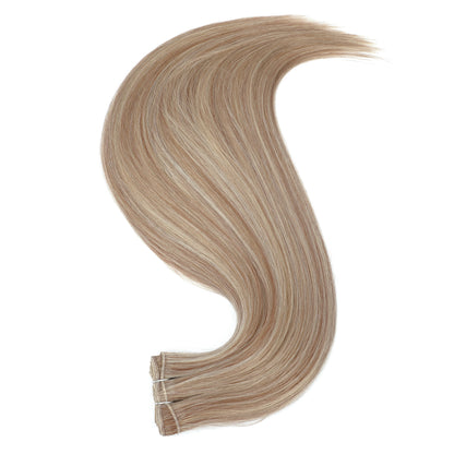 Bone Straight Hair Extensions Brown Color