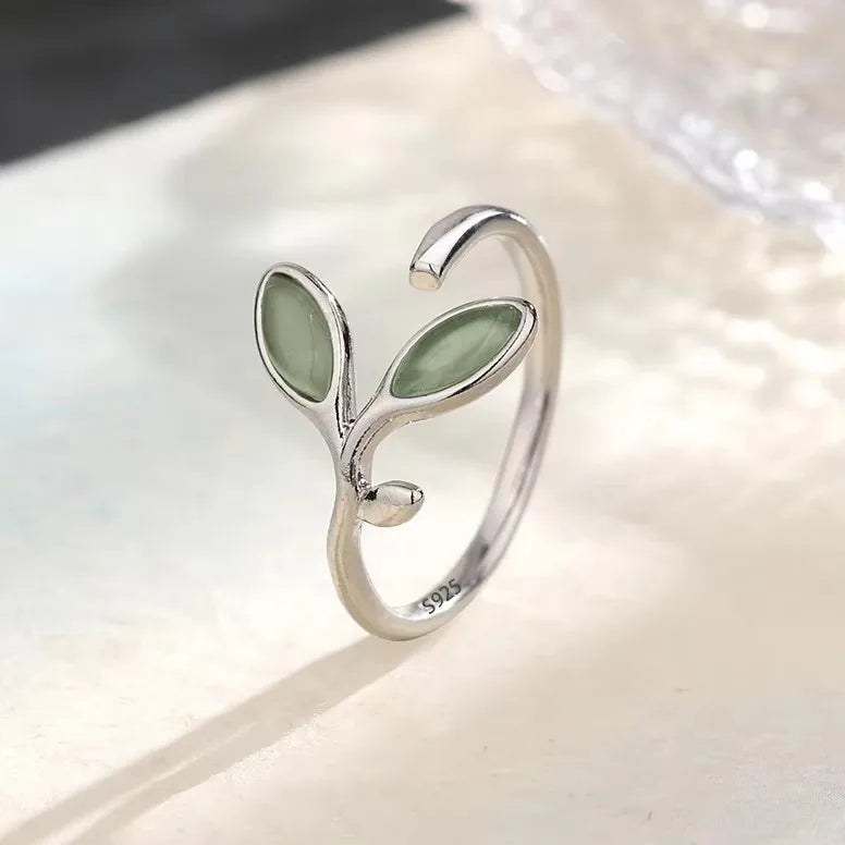 925 Sterling Silver Drip Glaze Butterfly Zircon Rings