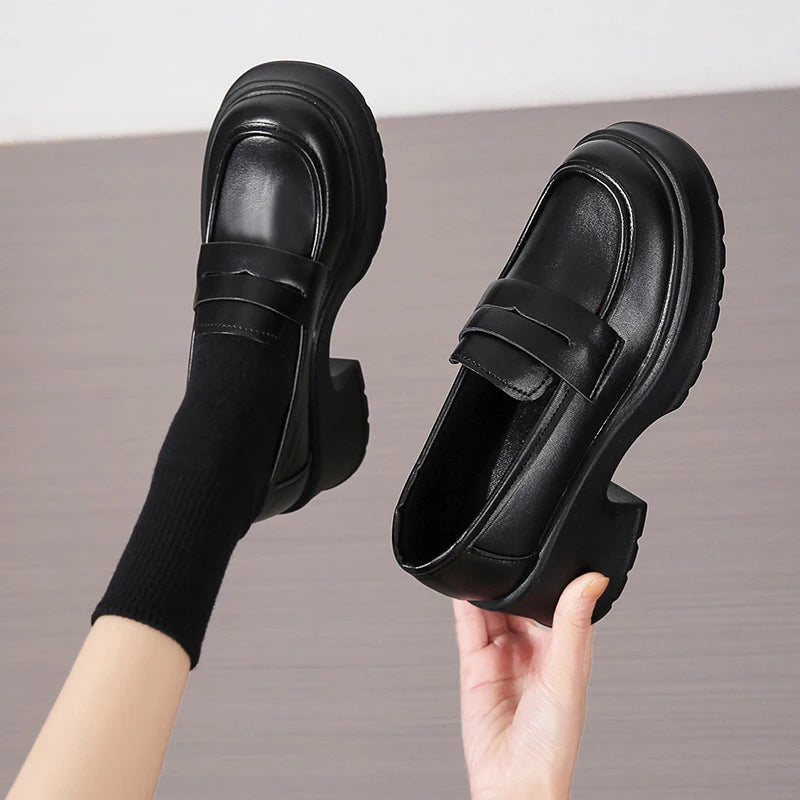 Loafers British Style Slip On Mary Jane Shoes