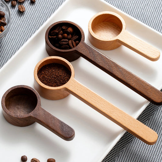 1PC Walnut coffee scoop powder measuring spoon