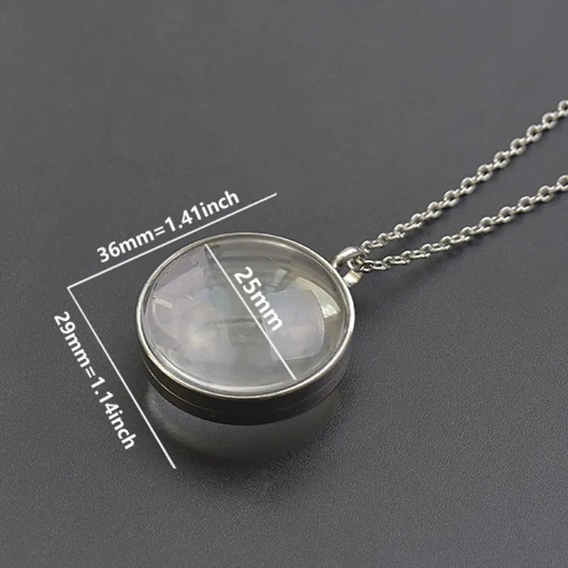 Twist Locket Pendant Photo Floating Charm Necklace