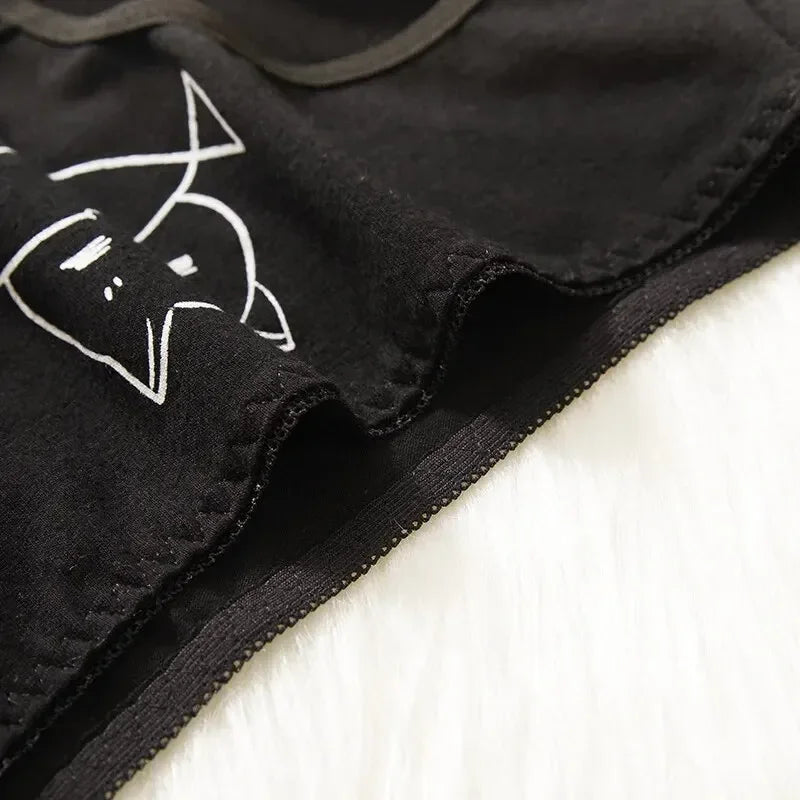 5Pcs/set Cotton Cartoon Cute Short Soft Underpants Sexy Lingerie M-XL