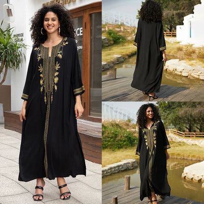 Swimsuit Cover Ups Short Sleeve Cover Up Kaftan Dresses