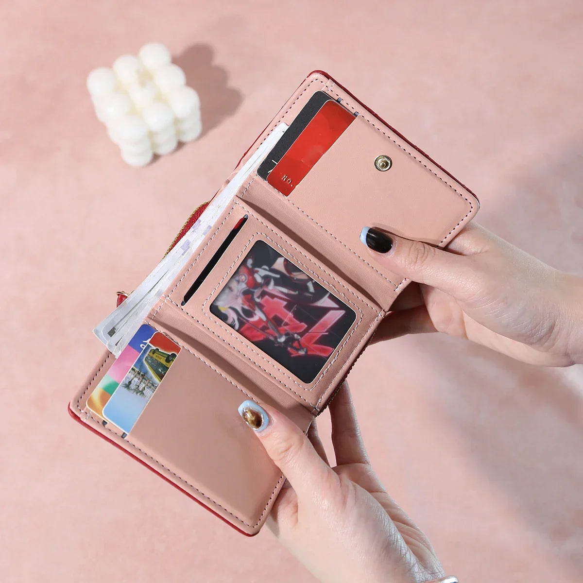 Short Love Buckle Large Capacity CardBag