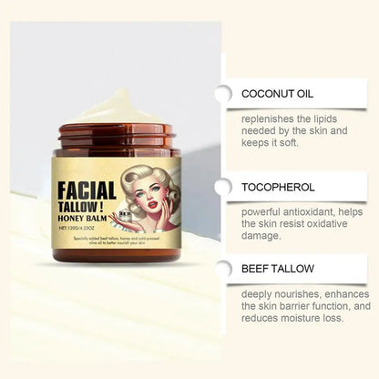 Crema facial hidratante de bálsamo de miel y loción corporal