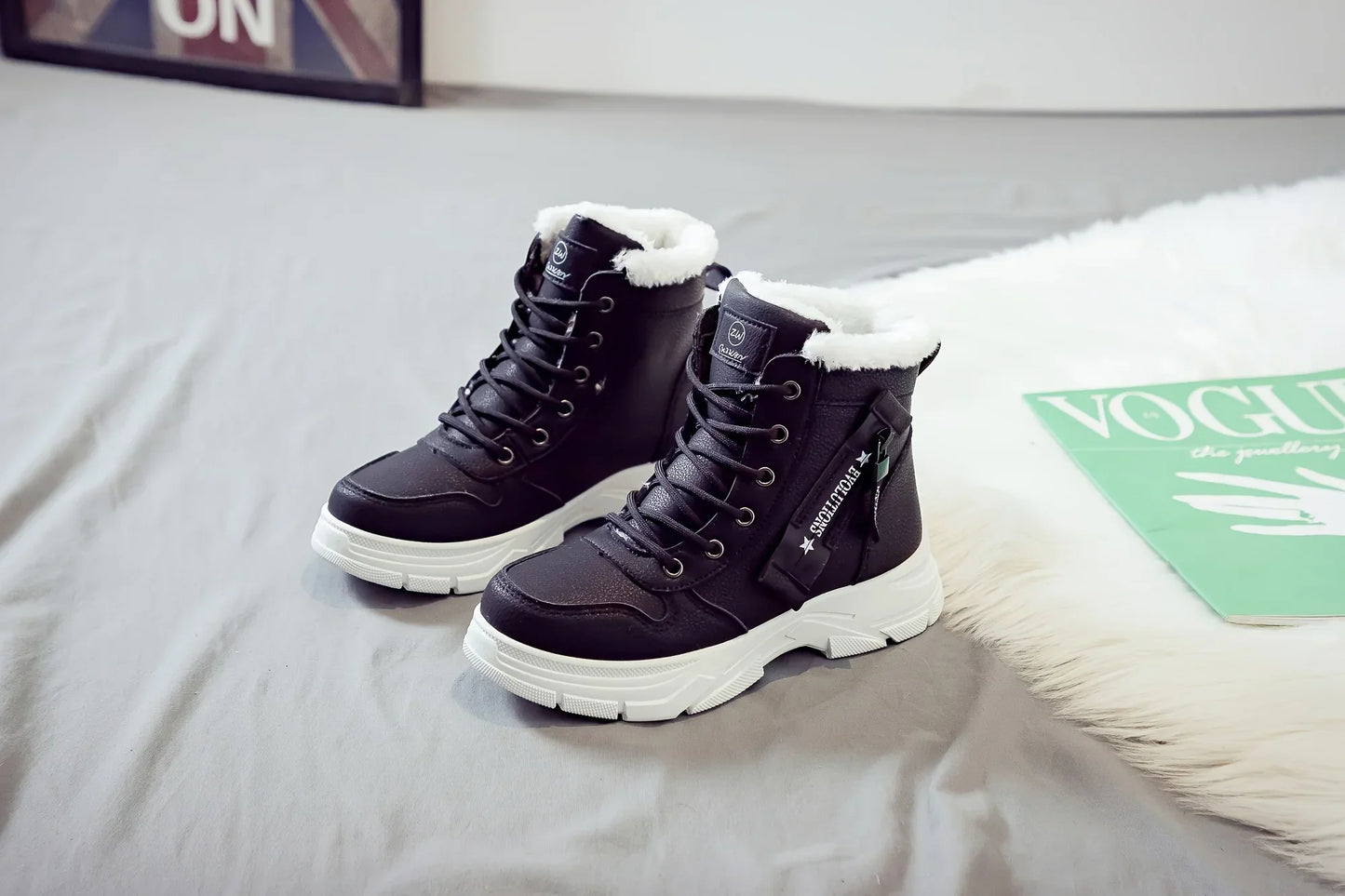 Short Thick Lining Winter Boot