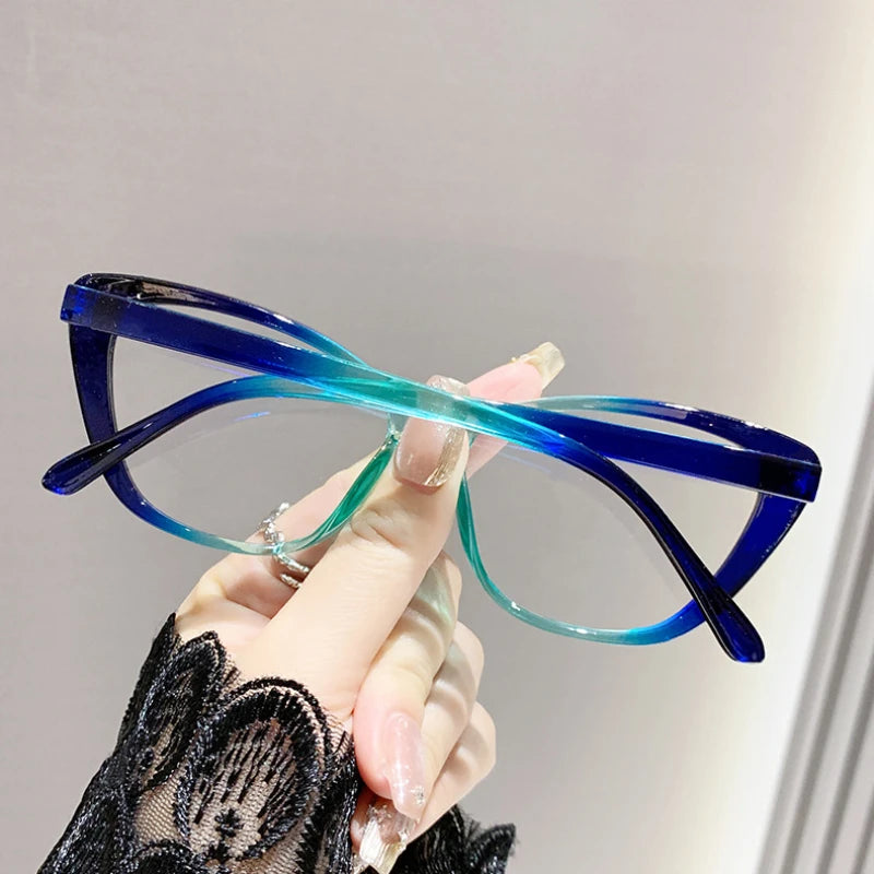 Cat Eye Myopia Ultra-light Near Prescription Eyeglasses Diopter