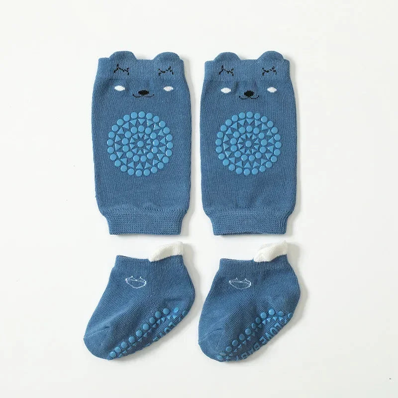 Crawling Safety Pads Socks Set