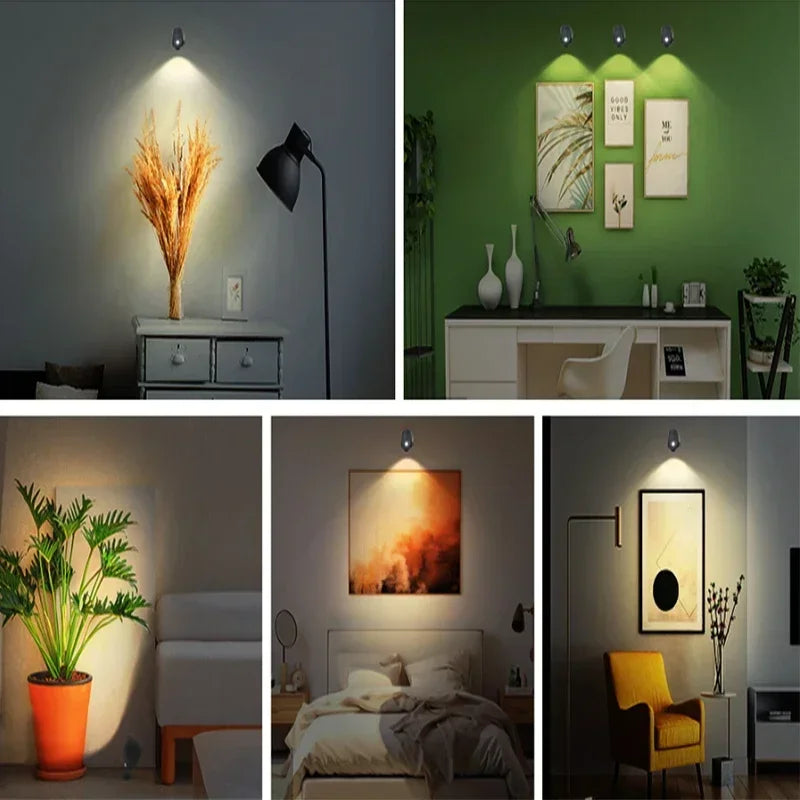 Led Double Head Wall Lamp Touch Control Remote