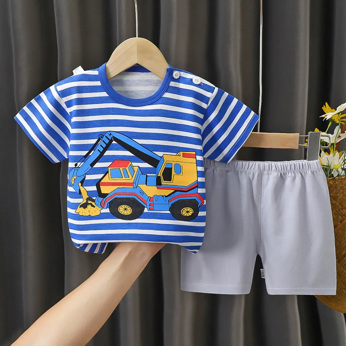 Boys Girl T-shirt Cotton Short sleeve Toddler Set