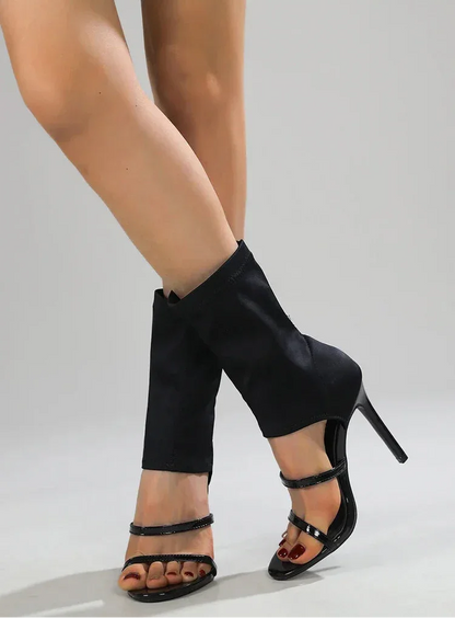 Sexy Stretch Boots High Heels Shoes