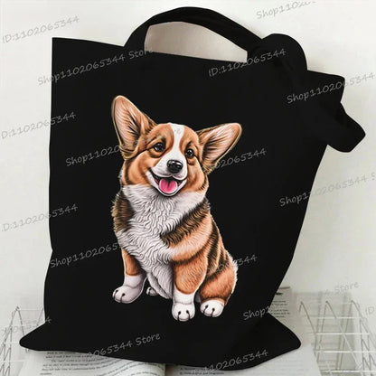 Animal Dog Series Canvas Tote Bag
