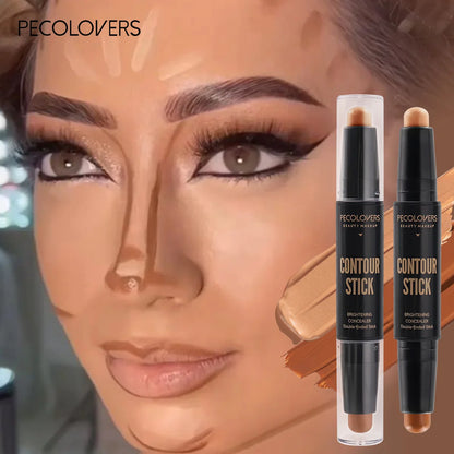 Double Head Highlight Waterproof Contouring Foundation