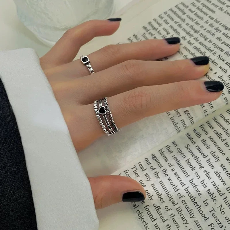 925 Sterling Silver Vintage Handmade Vintage Heart Ring