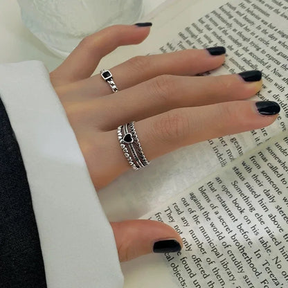 925 Sterling Silver Vintage Handmade Vintage Heart Ring