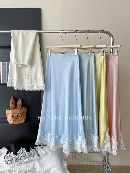 Falda sirena de satén elegante