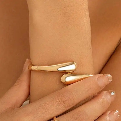 Water Drop Torques Choker Opening Cuff Bangle Necklace