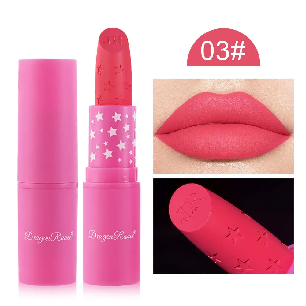 9 Colors Waterproof Rose Red Velvet Matte Lipstick