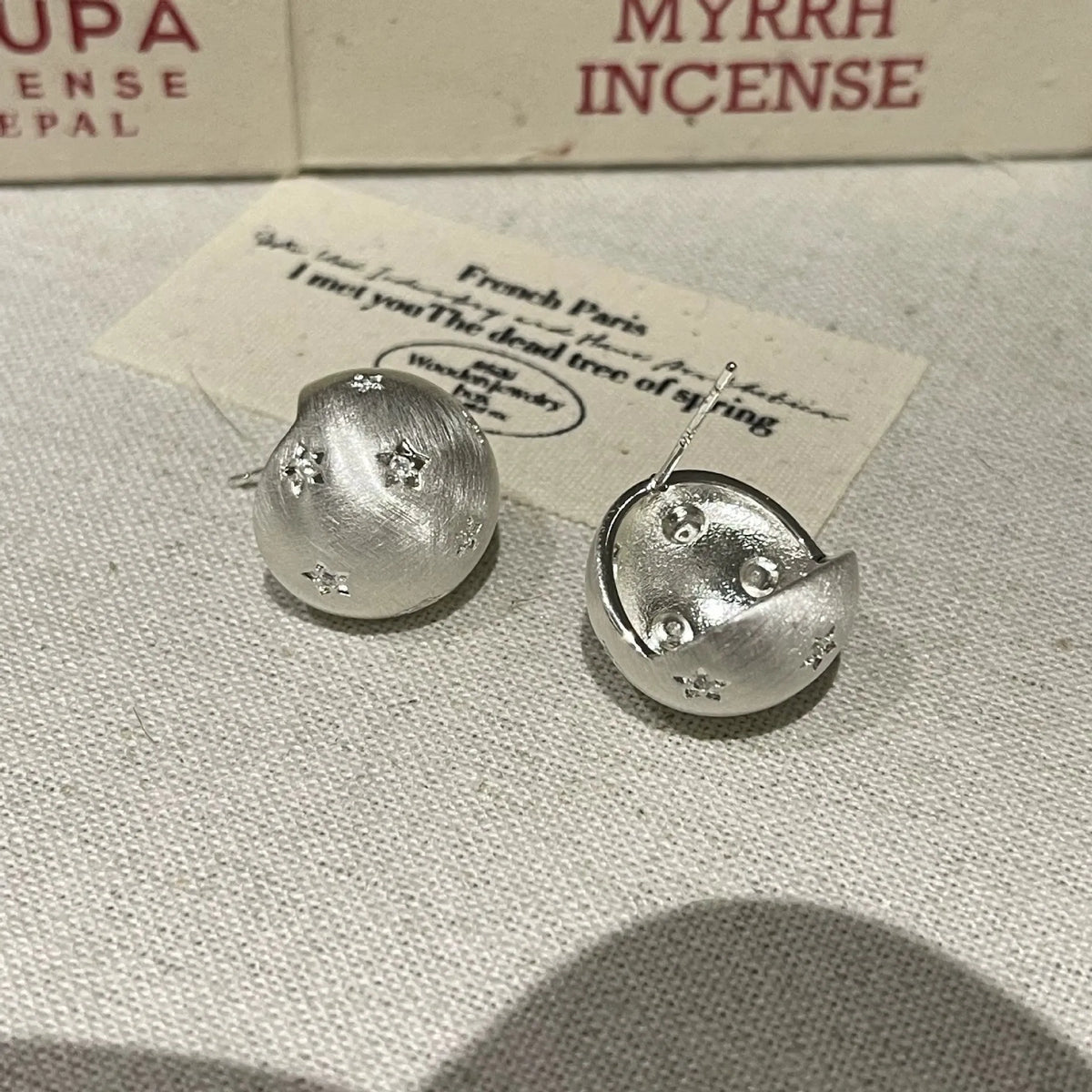 925 Sterling Silver Vintage Tassel Ball Earrings