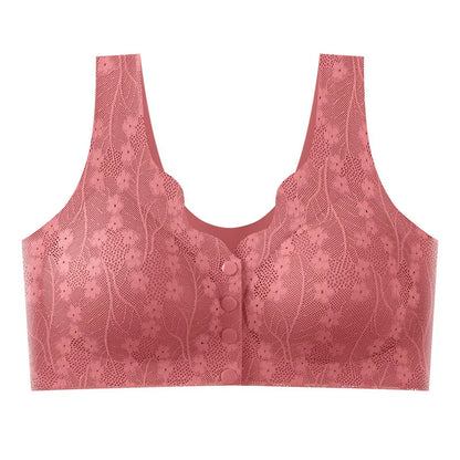 Mom Bra Large Size Front Buttons Bra
