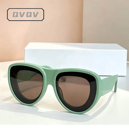 Thick Oversized Cat Eye Vintage Hip-hop Sunglasses