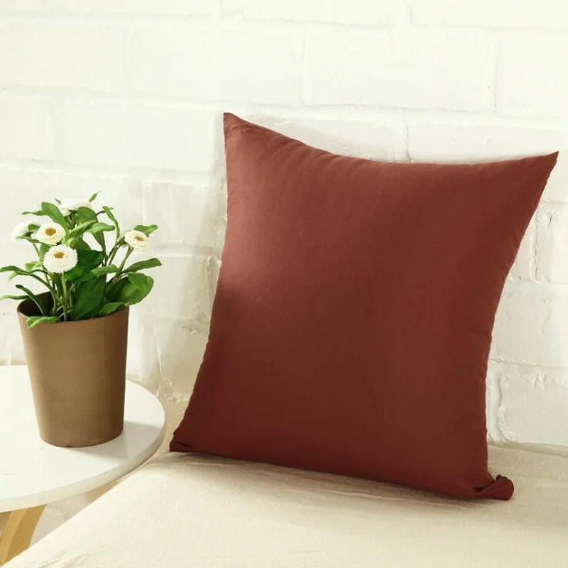 Candy Color Cushion Pillow Case Cover