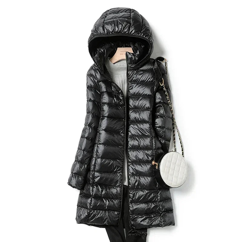 Outerwear Winter Korean Fashion Slim Remove Hooded Parka Down Jackets