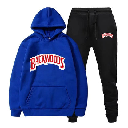 Winter Fleece Red Hoodies Black Casual Jogger Suit Tracksuit Sweatshirt Pullover