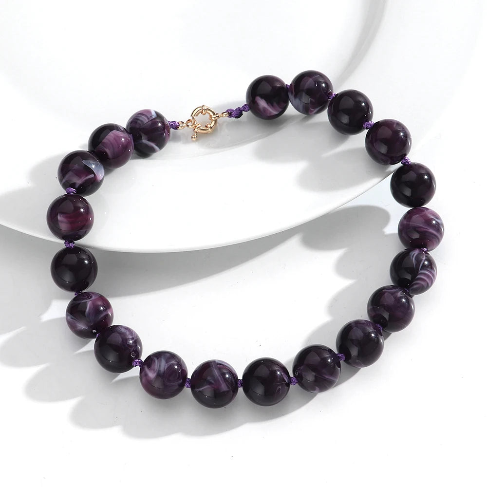 Bohemian Style Handmade Beaded Necklace Jewelry