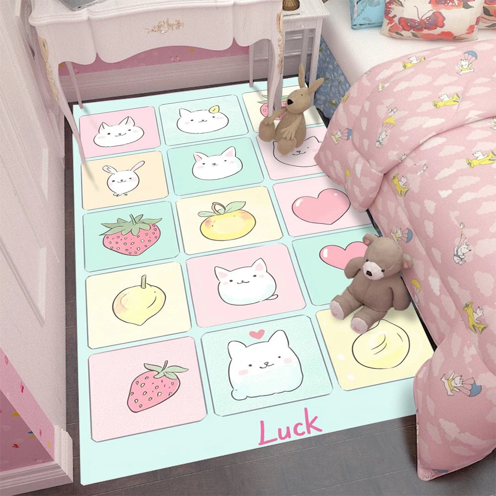 Cute Cartoon Cat Rug Play Mat