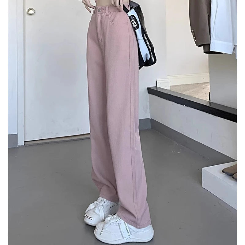 Wide Leg Jeans Trousers