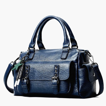 Faux Leather PU Crossbody Shoulder Tote Bag