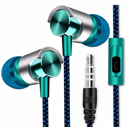 9D HIFI Heavy Bass Metal Wired Earphone Digital Headphone