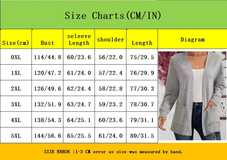 Autumn chic casual solid color pocket thin plus size jacket cardigan