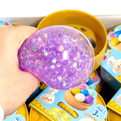 1-12pcs Glitter Dumpling Glitter Dumpling Squishy Squeeze Toy