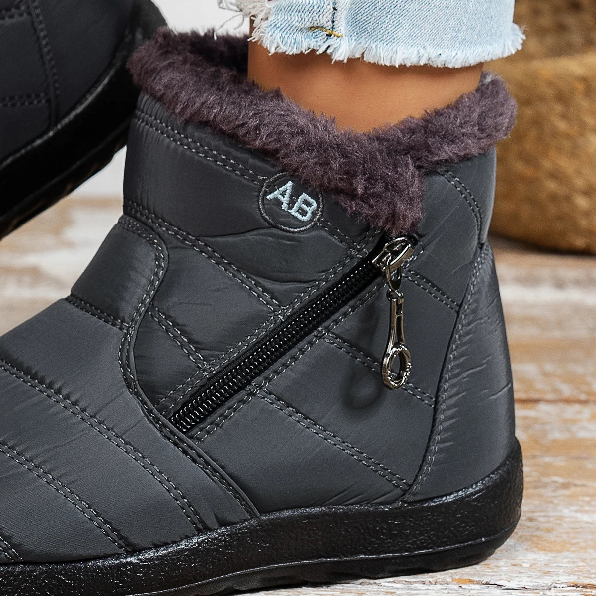 Casual sports waterproof cotton boots