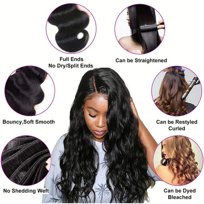 Wave Bundles 100% Human Hair Brazilian Weaving Extensions