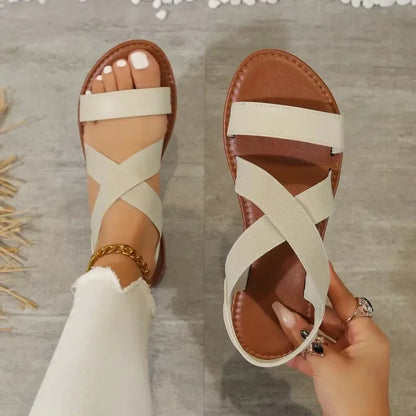 Flat Roman non-slip rubber sandals