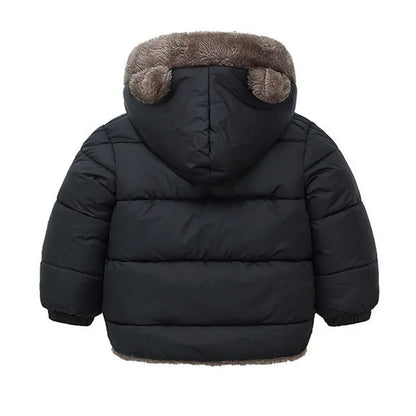 Boys Girls Thick Winter Kids Padded Fleece Warm Cashmere Snowsuit Coats