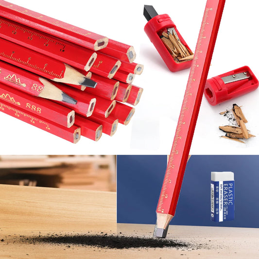 Anti-Slip Wooden Pencil Millimeter Scale Professional Pencil