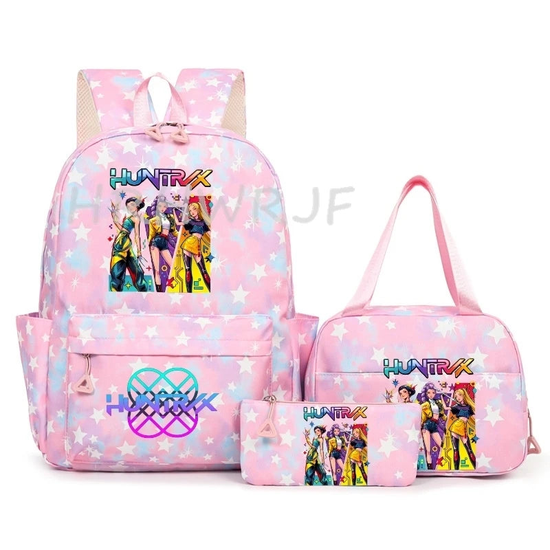 3Pcs/Set KPop Demon Hunter School Bags