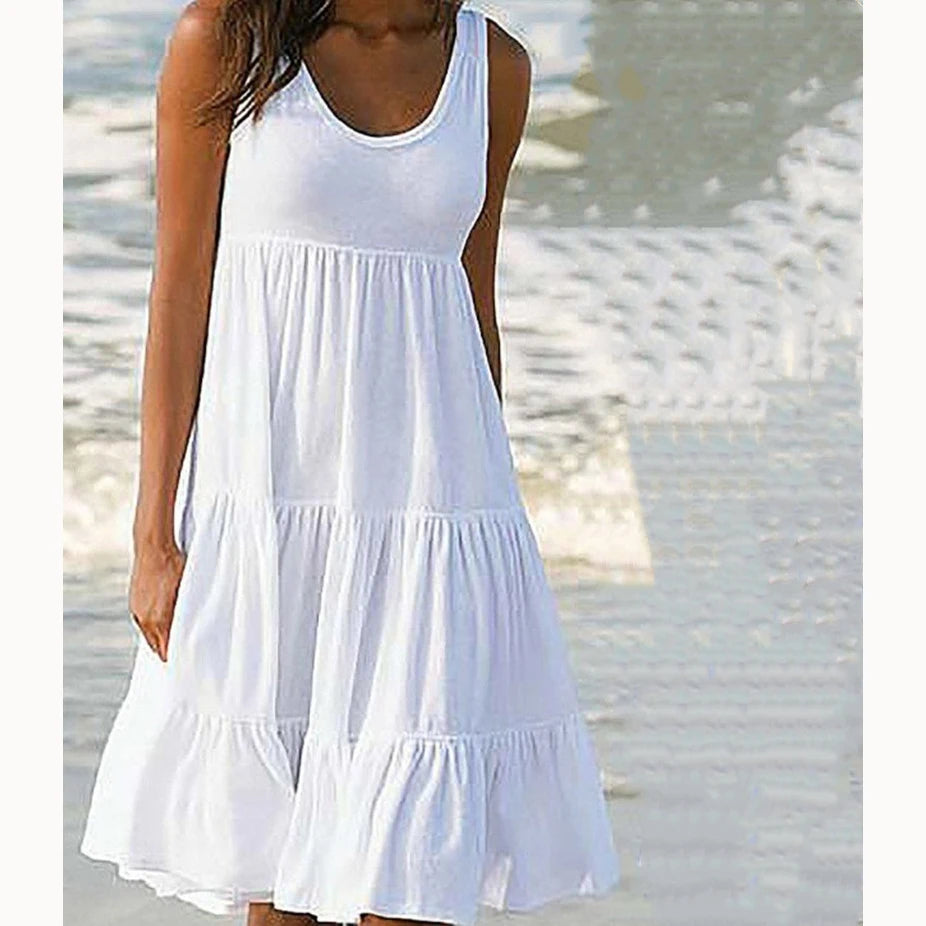 Sexy Bodycon Sleeveless Backless Midi Dress
