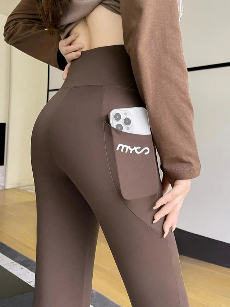 Pantalones deportivos de cintura alta para correr o de uso diario